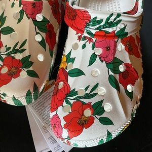Women’s size 9 floral crocs new